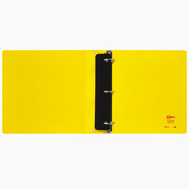 Avery UltraDuty SDS Binder with Chain, 1.5 Inch Slant Rings, Yellow/Red 3 Ring Binder (77711)